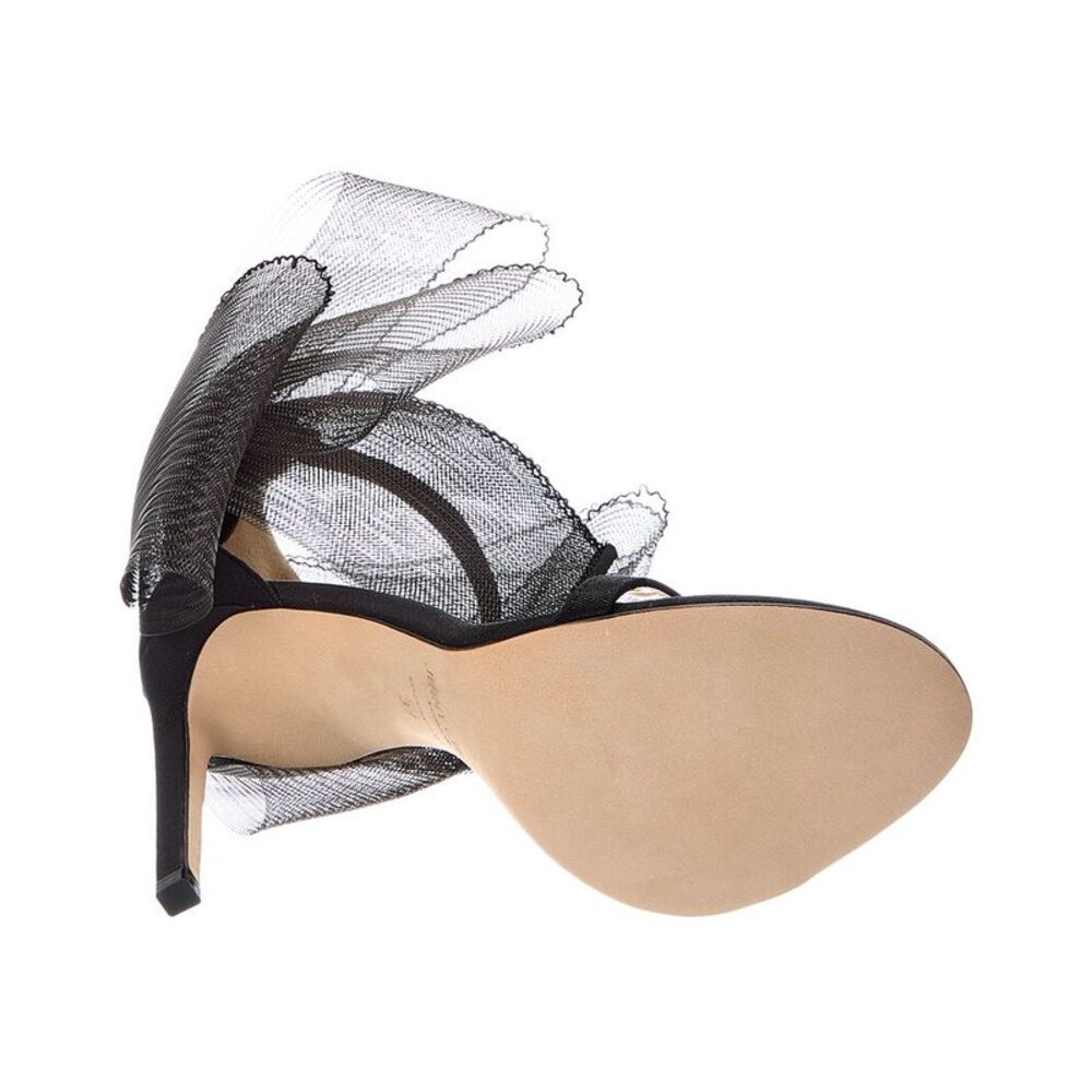 Jimmy Choo Aveline 100 Suede Sandal, Black - Picture 4 of 5